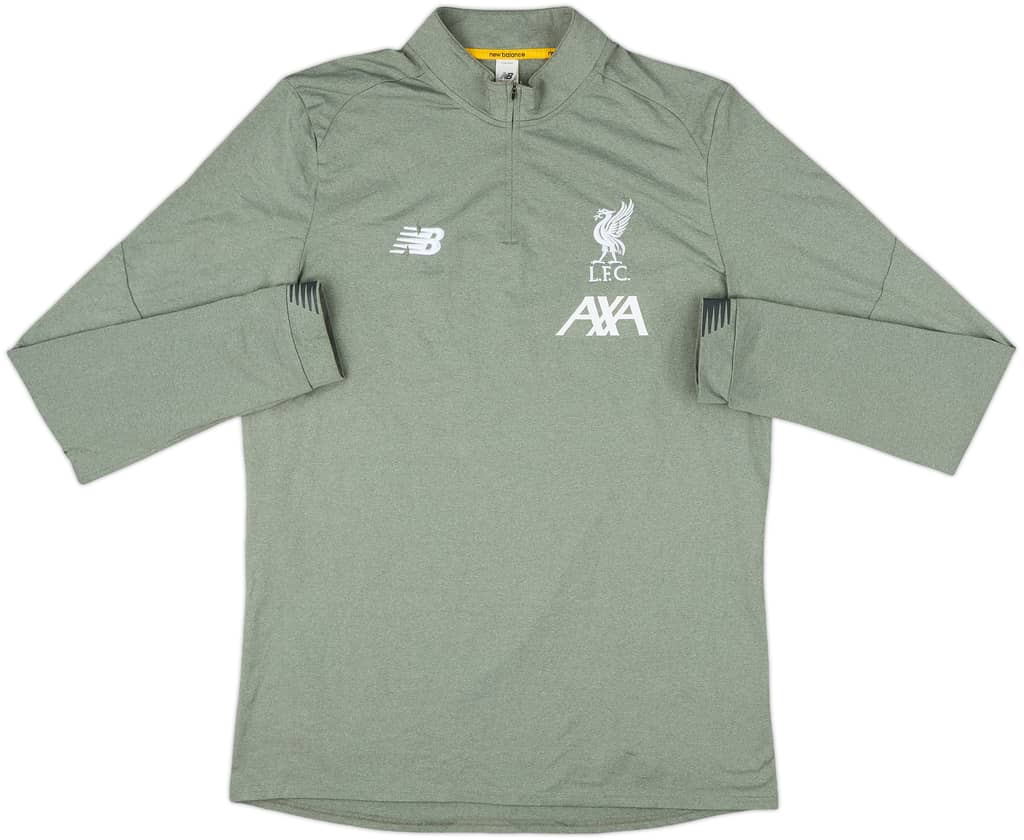 2018-19 Liverpool New Balance 1/4 Zip Drill Top - 8/10 - (XL)