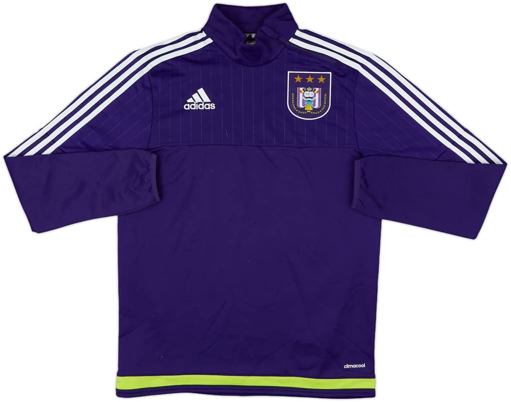 2014-15 Anderlecht adidas 1/4 Zip Drill Top - 7/10 - (S)