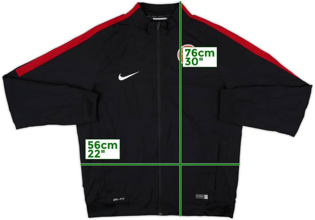 2014-15 Western Sydney Wanderers Nike Track Jacket - 9/10 - (L)