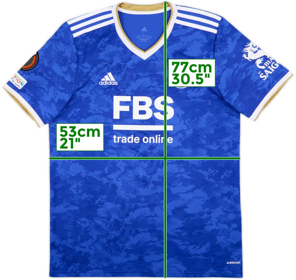 2021-22 Leicester Home Shirt - 9/10 - (L)