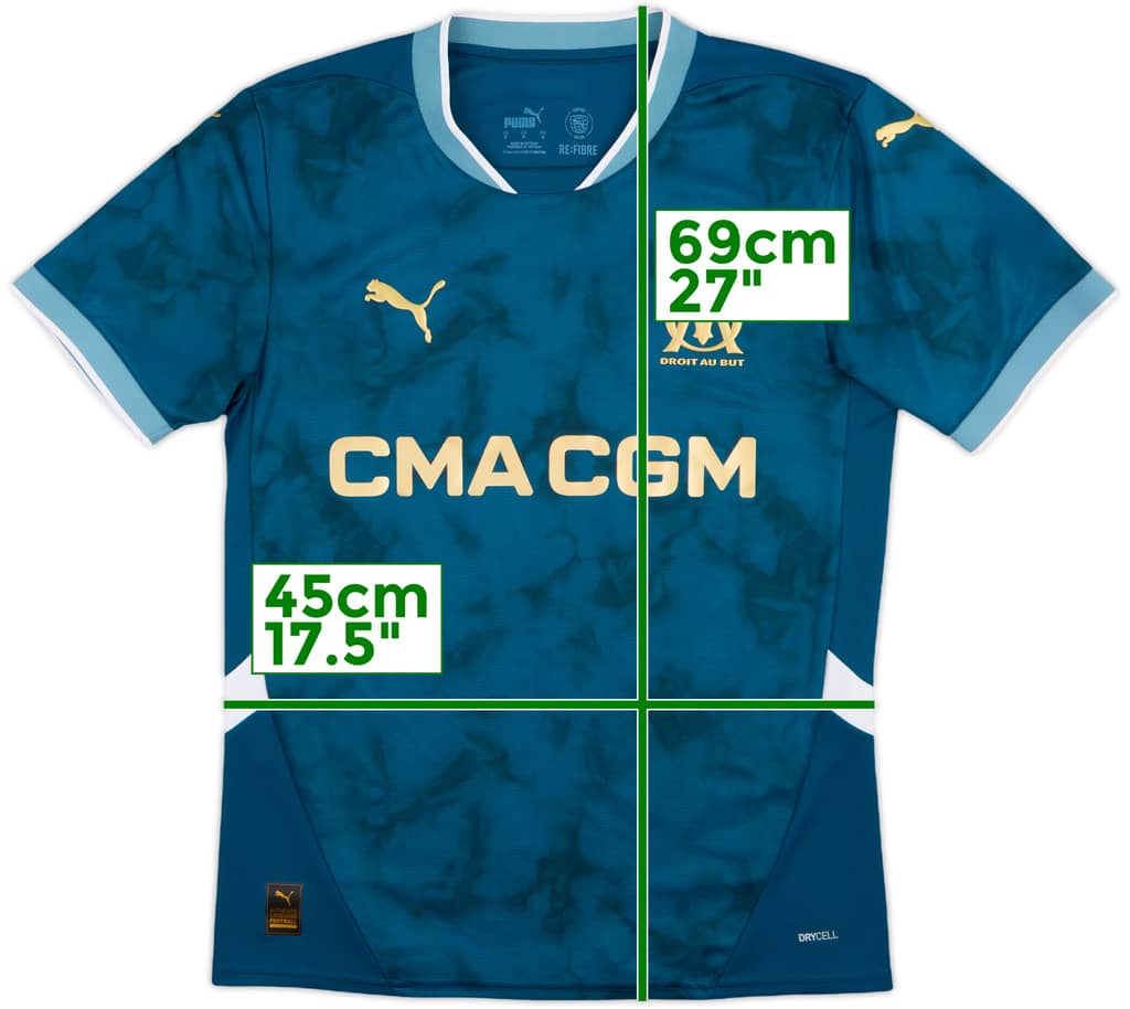 2024-25 Olympique Marseille Away Shirt - 8/10 - (S)