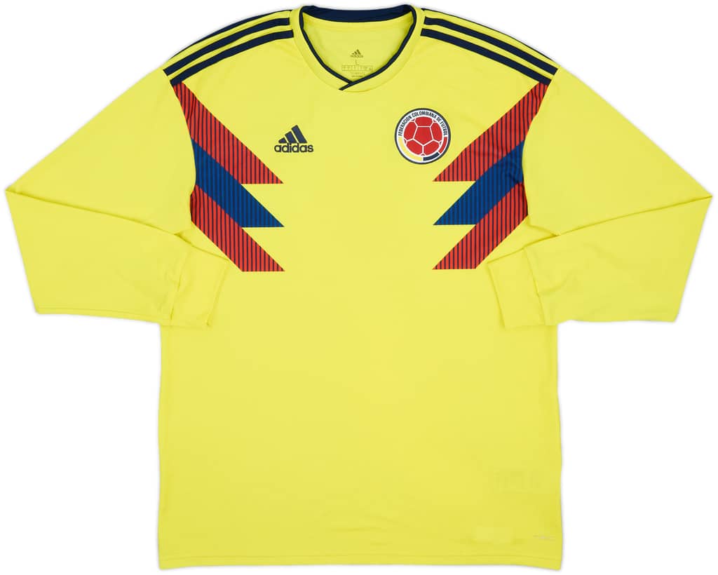 2018-19 Colombia Home L/S Shirt - 6/10 - (L)