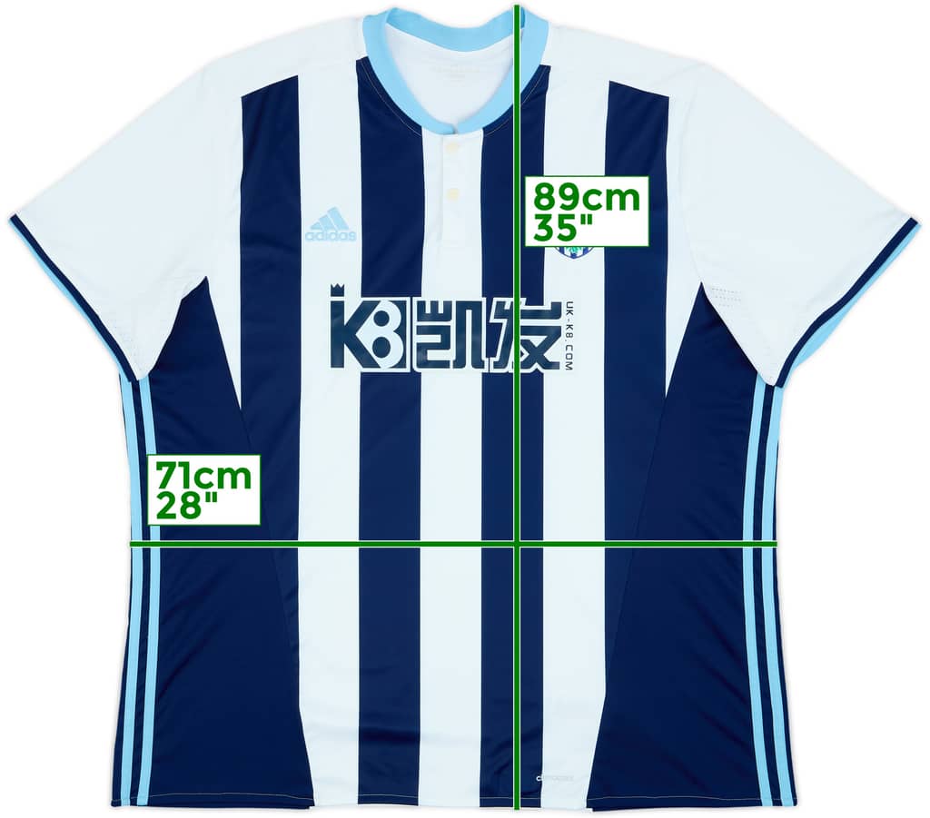 2016-17 West Brom Home Shirt - 9/10 - (3XL)