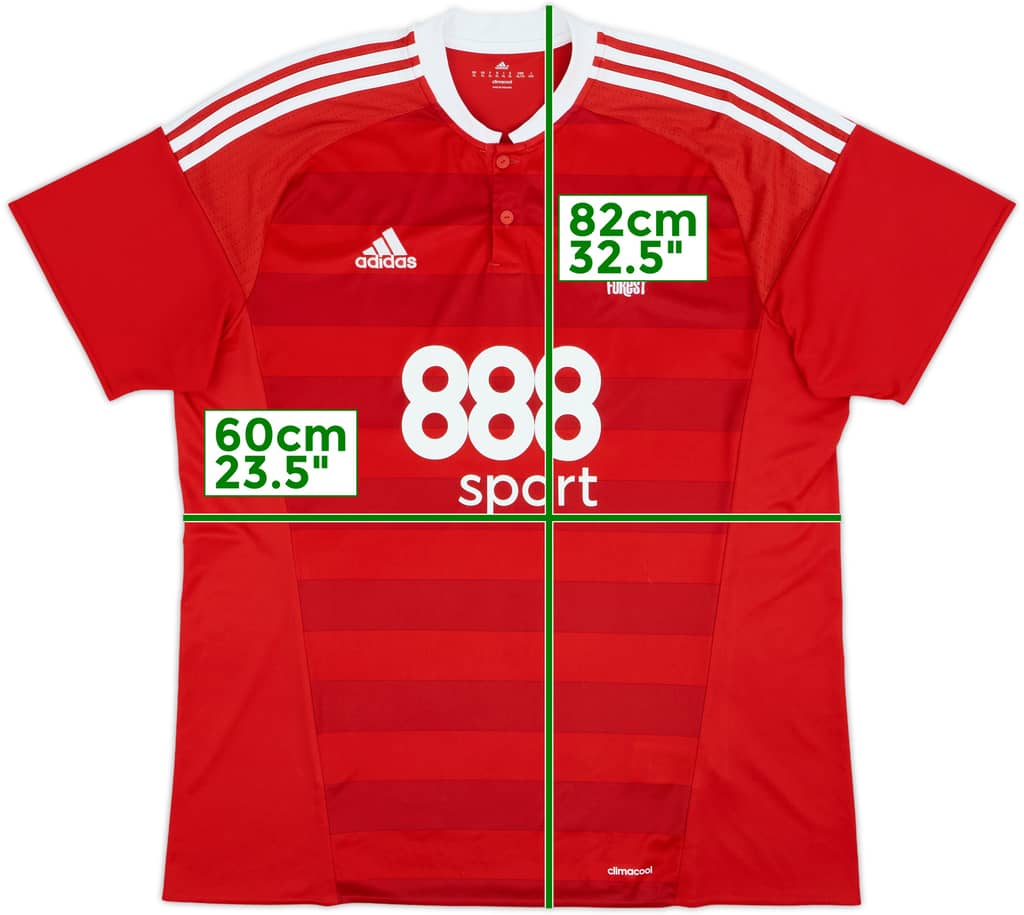 2016-17 Nottingham Forest Home Shirt - 8/10 - (XL)