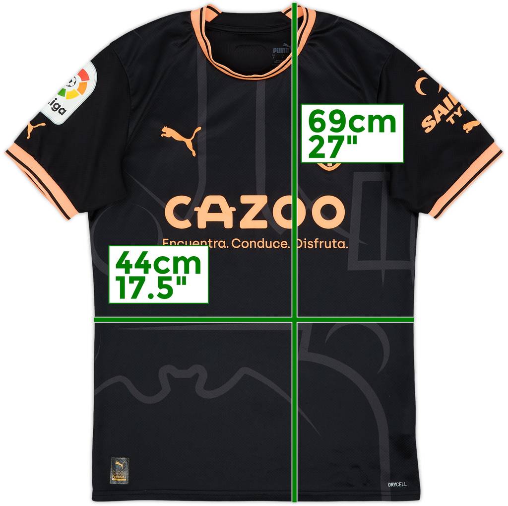 2022-23 Valencia Away Shirt - 8/10 - (S)