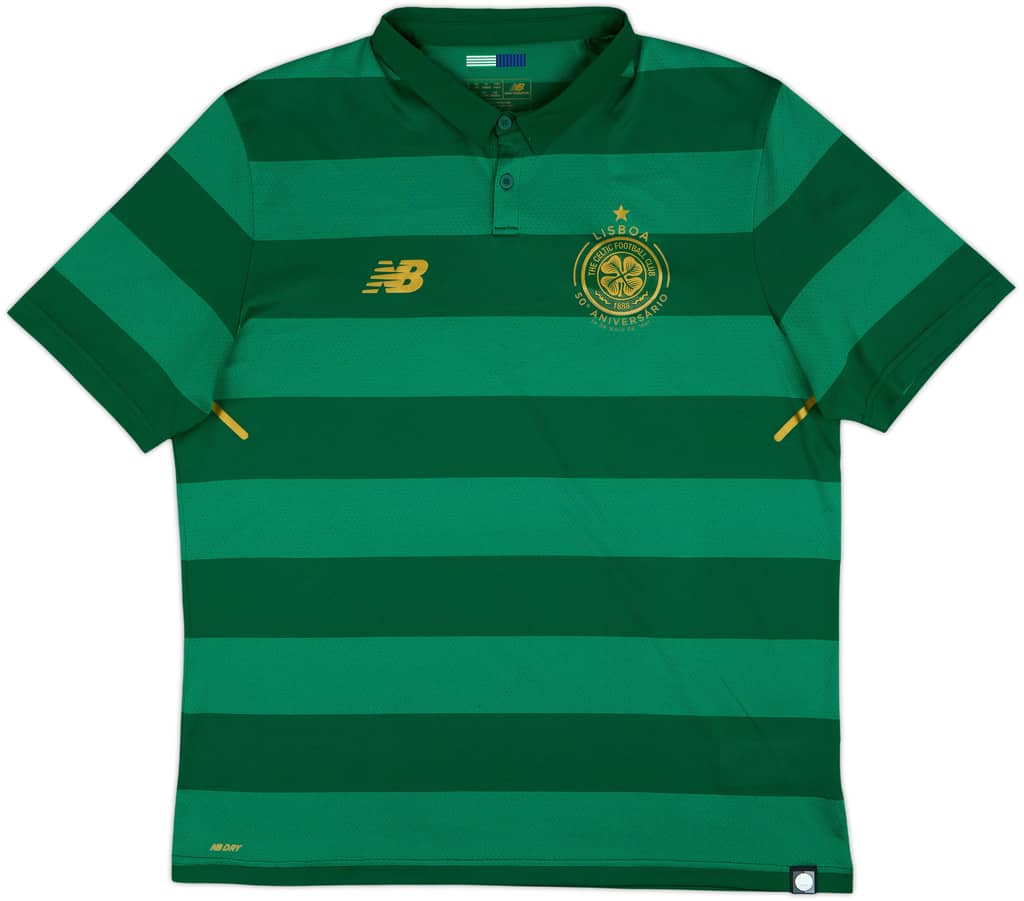 2017-18 Celtic 'Lisbon Lions 50th Anniversary' Away Shirt - 8/10 - (XL)