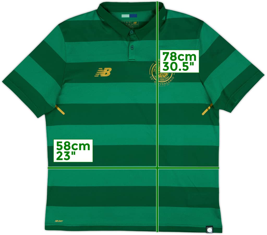 2017-18 Celtic 'Lisbon Lions 50th Anniversary' Away Shirt - 8/10 - (XL)