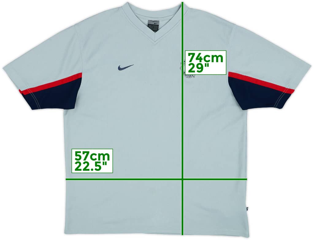 2003-04 Manchester United Nike Training Shirt - 8/10 - (L)