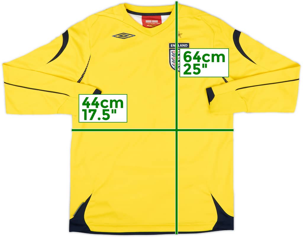 2006-08 England GK Shirt - 6/10 - (L.Boys)