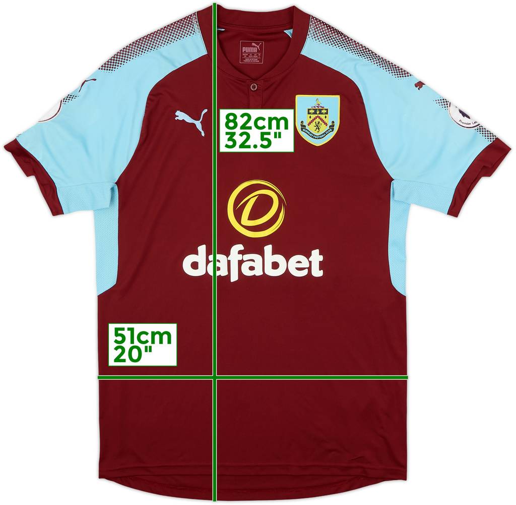 2017-18 Burnley Home Shirt - 10/10 - (L)
