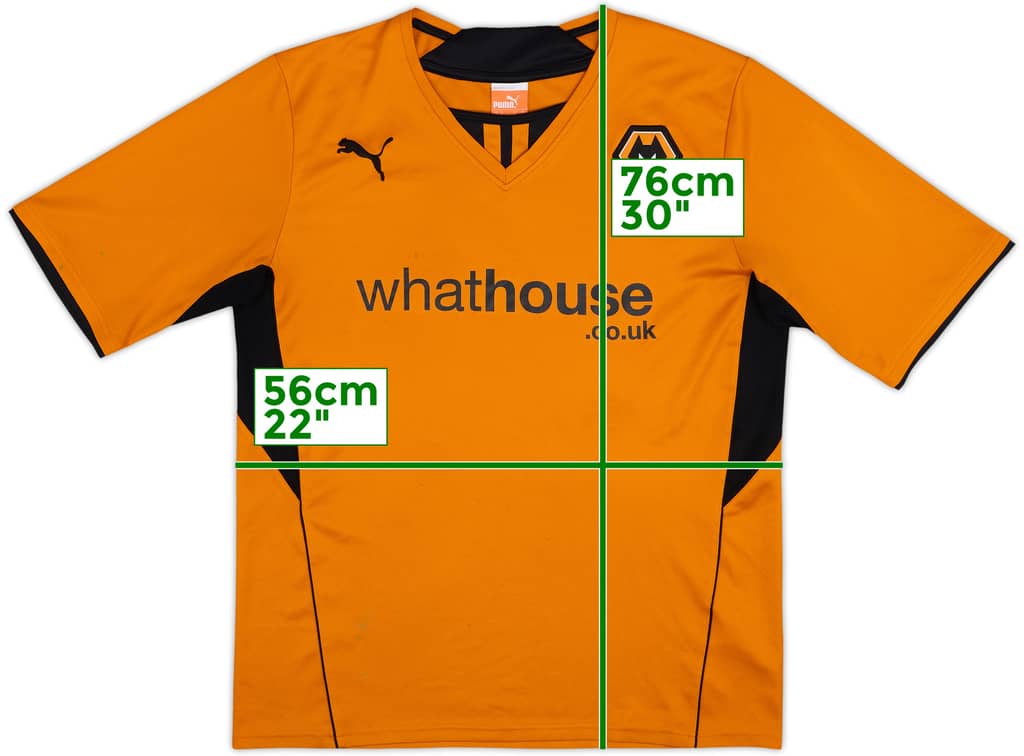 2013-14 Wolves Home Shirt - 7/10 - (L)
