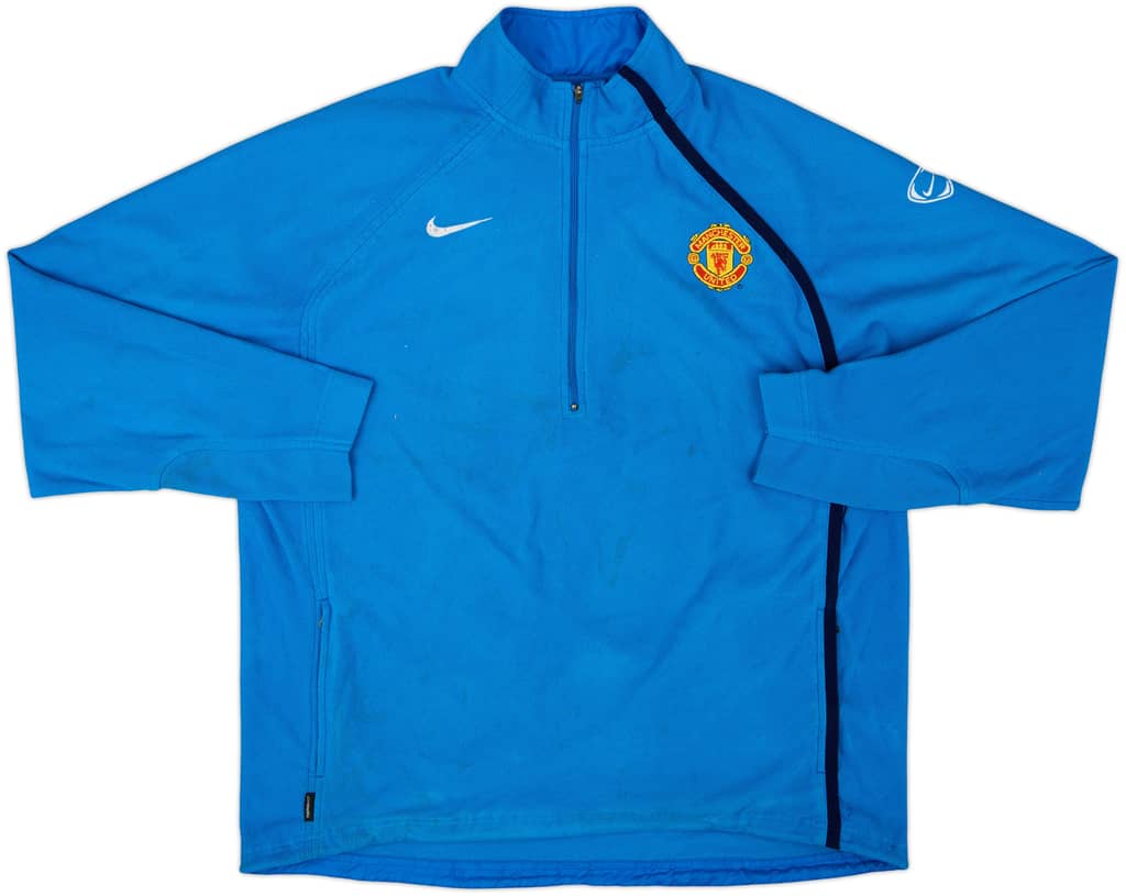 2004-05 Manchester United Nike 1/4 Zip Fleece Top - 5/10 - (XL)
