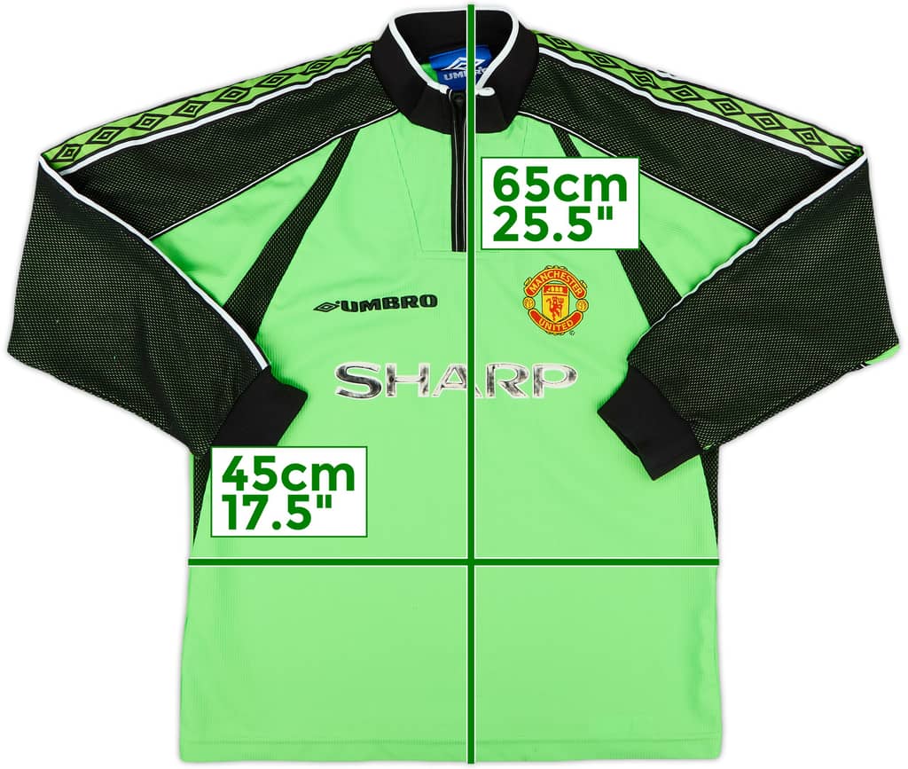 1998-99 Manchester United GK Shirt - 5/10 - (Y)