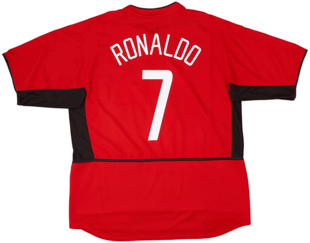 2002-04 Manchester United Home Shirt Ronaldo #7 - 6/10 - (XXL)