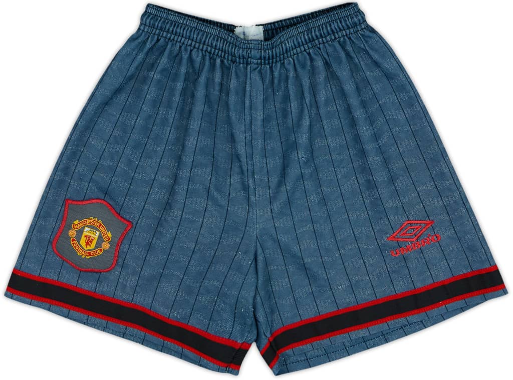 1995-96 Manchester United Away Shorts - 8/10 - (M.Boys)