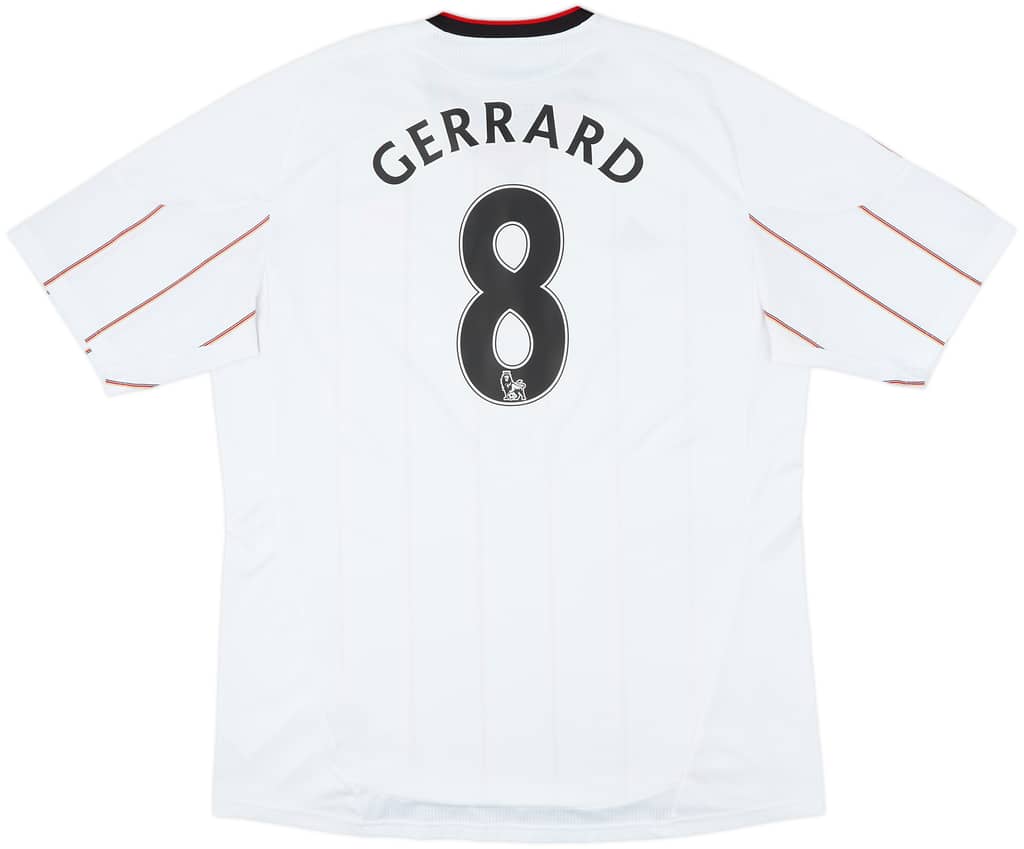2010-11 Liverpool Away Shirt Gerrard #8 - 6/10 - (3XL)