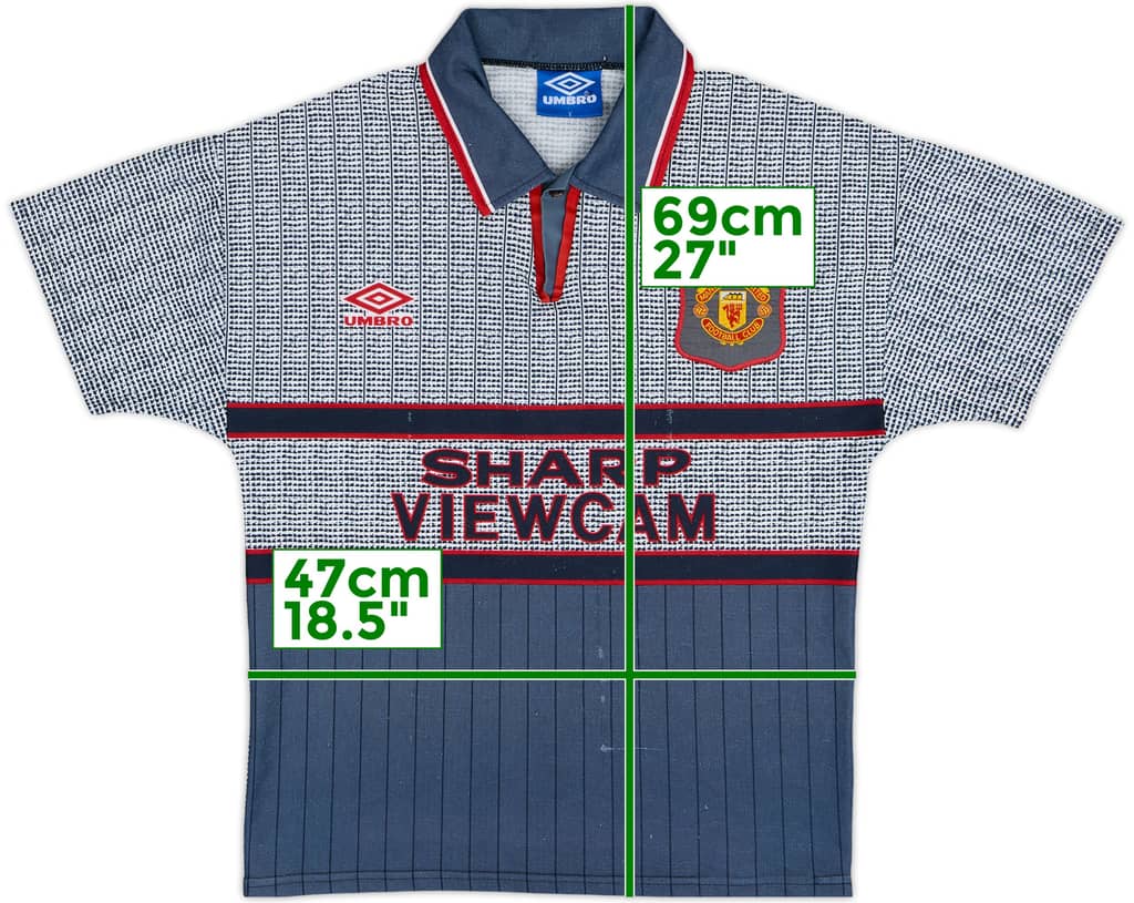 1995-96 Manchester United Away Shirt - 6/10 - (Y)