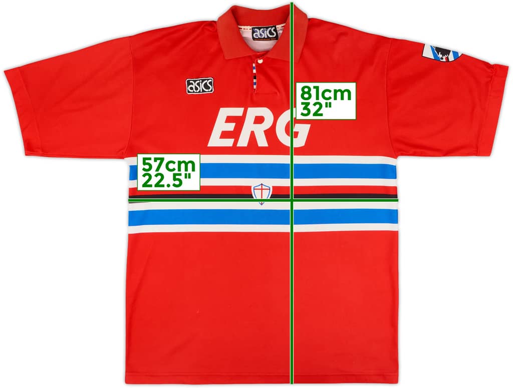1992-94 Sampdoria Third Shirt - 9/10 - (XXL)