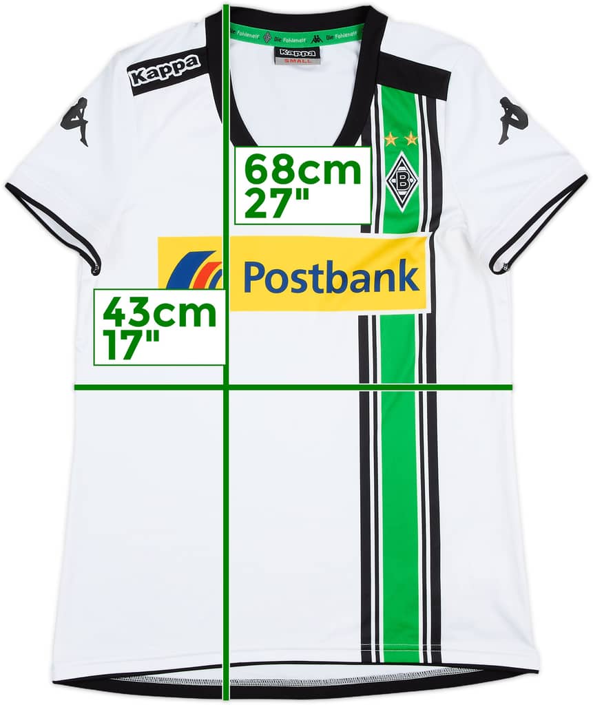 2015-16 Borussia Monchengladbach Home Shirt - 7/10 - (Women's S)