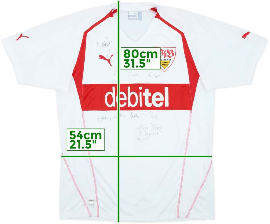 2004-05 Stuttgart Signed Home Shirt - 8/10 - (XXL)