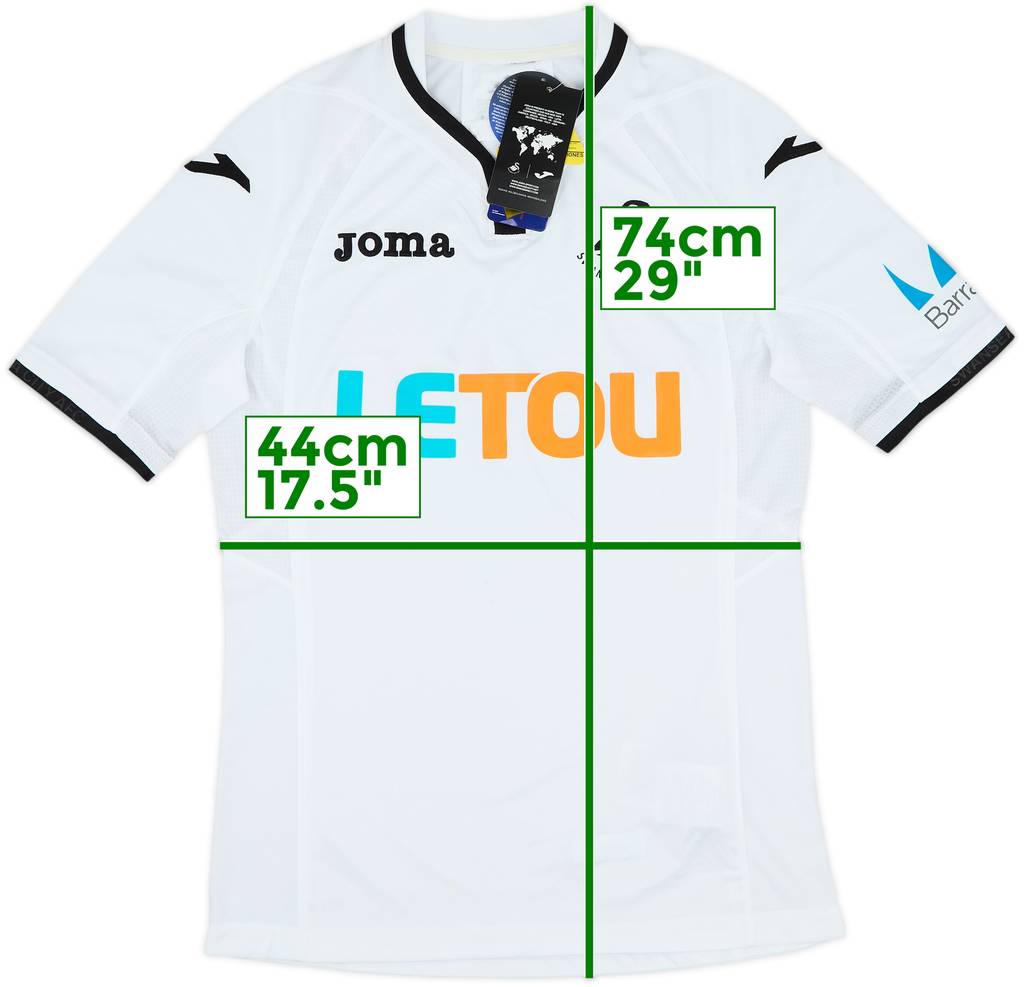 2017-18 Swansea Home Shirt (S)