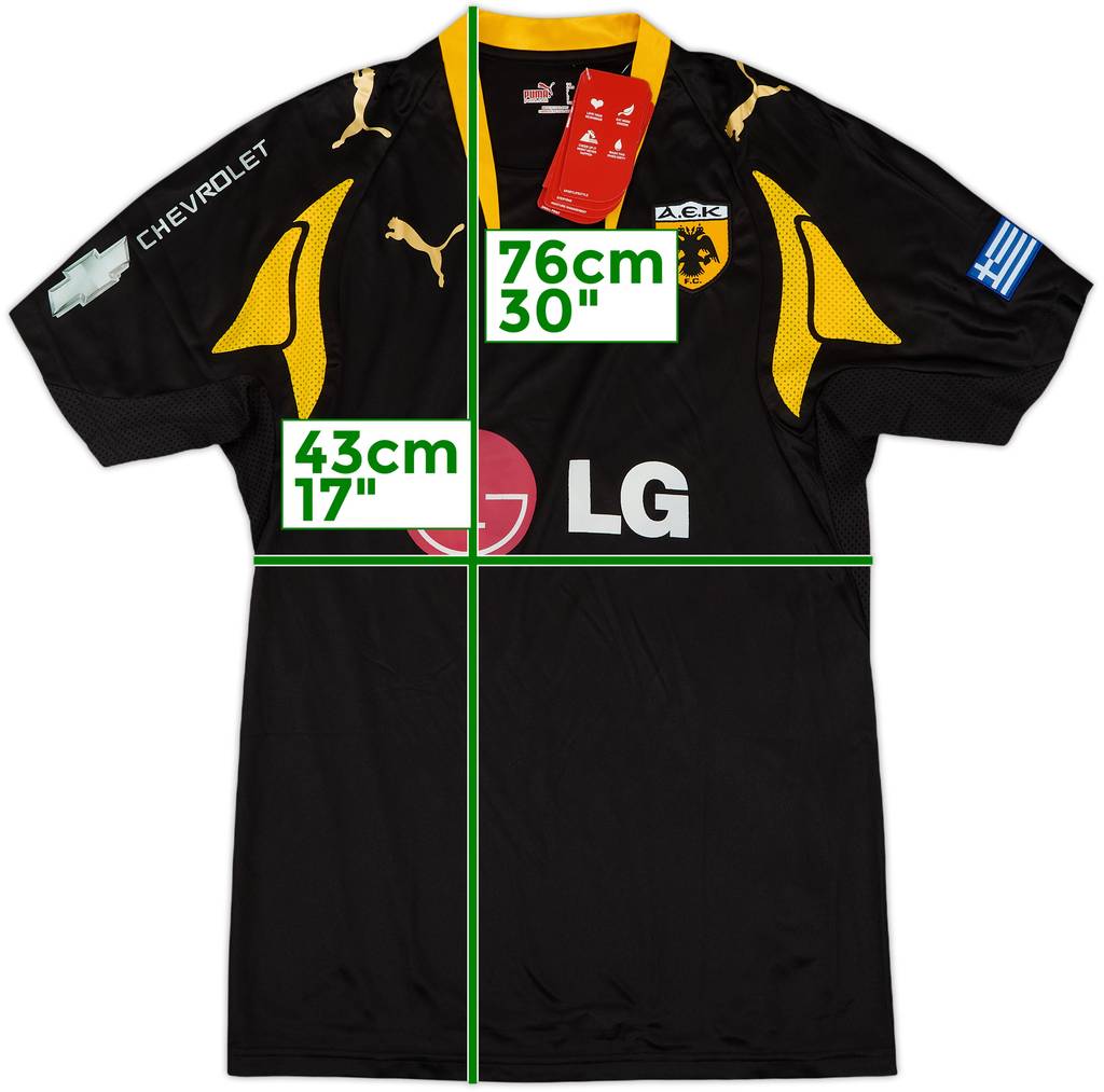 2007-08 AEK Athens Away Shirt (S)