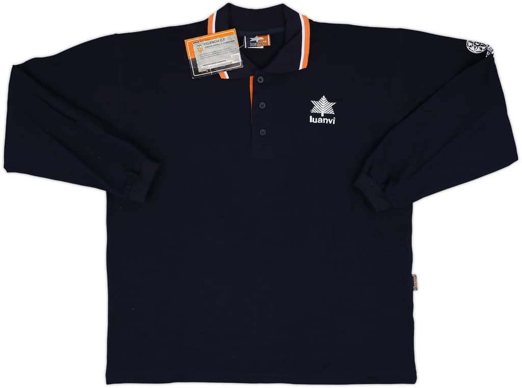 1996-97 Valencia Luanvi Polo L/S Shirt (L)