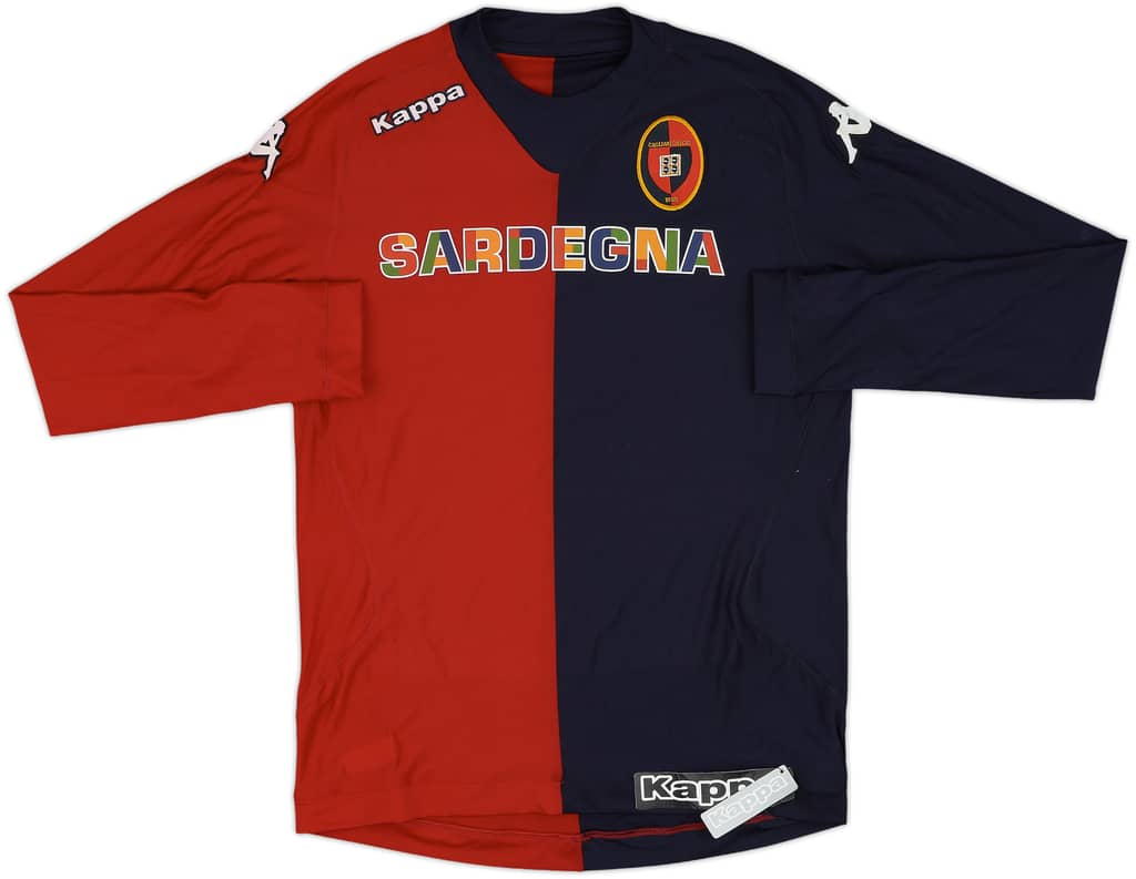 2011-12 Cagliari Home L/S Shirt (L)