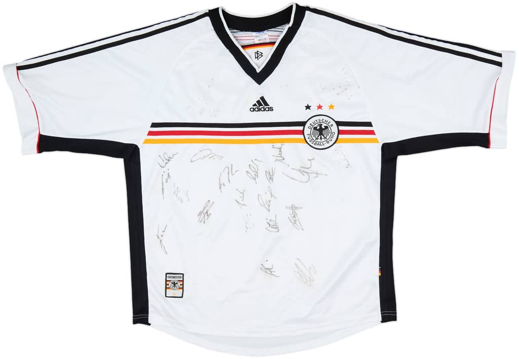 1998-00 Germany Squad Signed Home Shirt - 7/10 - (XL)