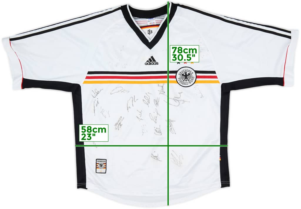 1998-00 Germany Squad Signed Home Shirt - 7/10 - (XL)