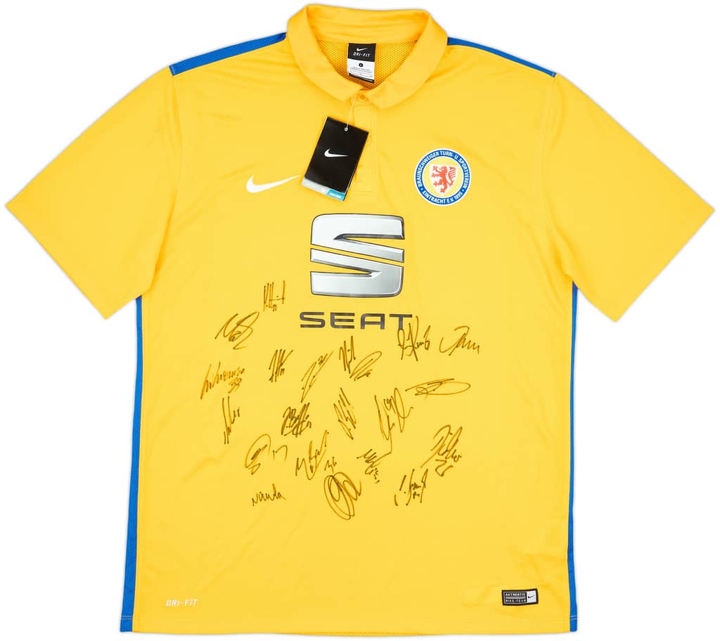2015-16 Eintracht Braunschweig 'Squad Signed' Home Shirt (L)