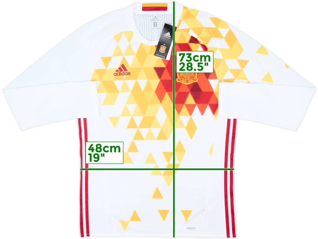 2016-17 Spain Player Issue Away L/S Shirt (L)