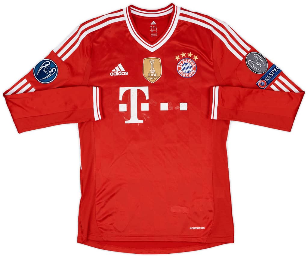 2013-14 Bayern Munich Match Issue Champions League Home L/S Shirt Shaqiri #11