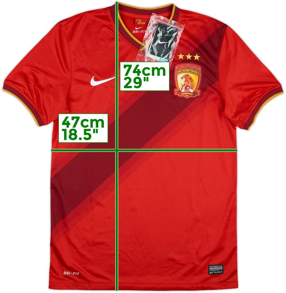 2014 Guangzhou Evergrande Home CSL Shirt (S)