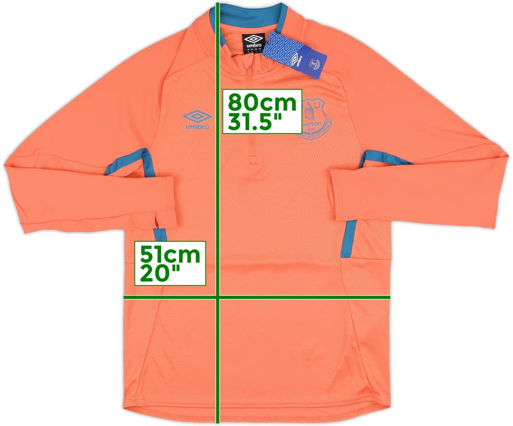 2017-18 Everton Umbro 1/4 Zip Drill Top (M)