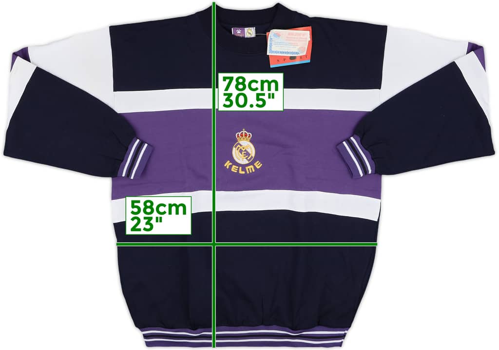 1996-97 Real Madrid Kelme Sweat Top (L)
