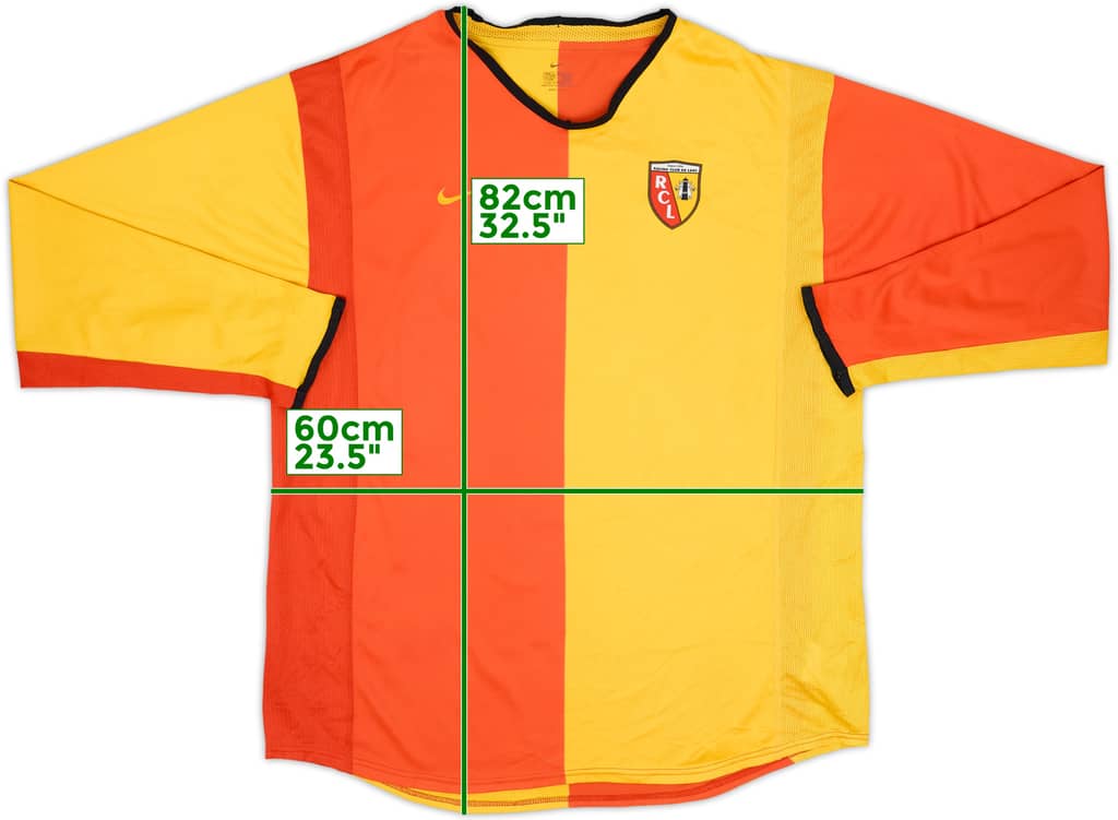 2001-02 Lens Player Issue Home L/S Shirt - 7/10 - (XL)