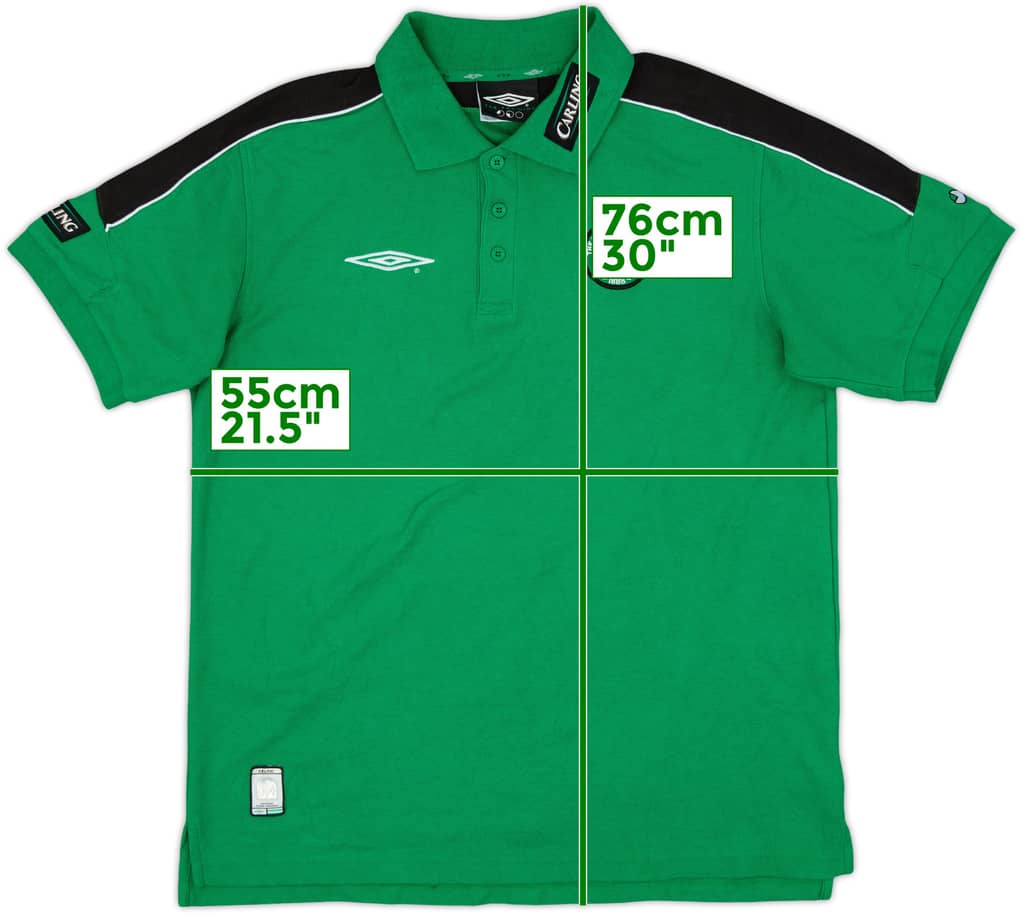 2001-02 Celtic Umbro Polo Shirt - 9/10 - (L)