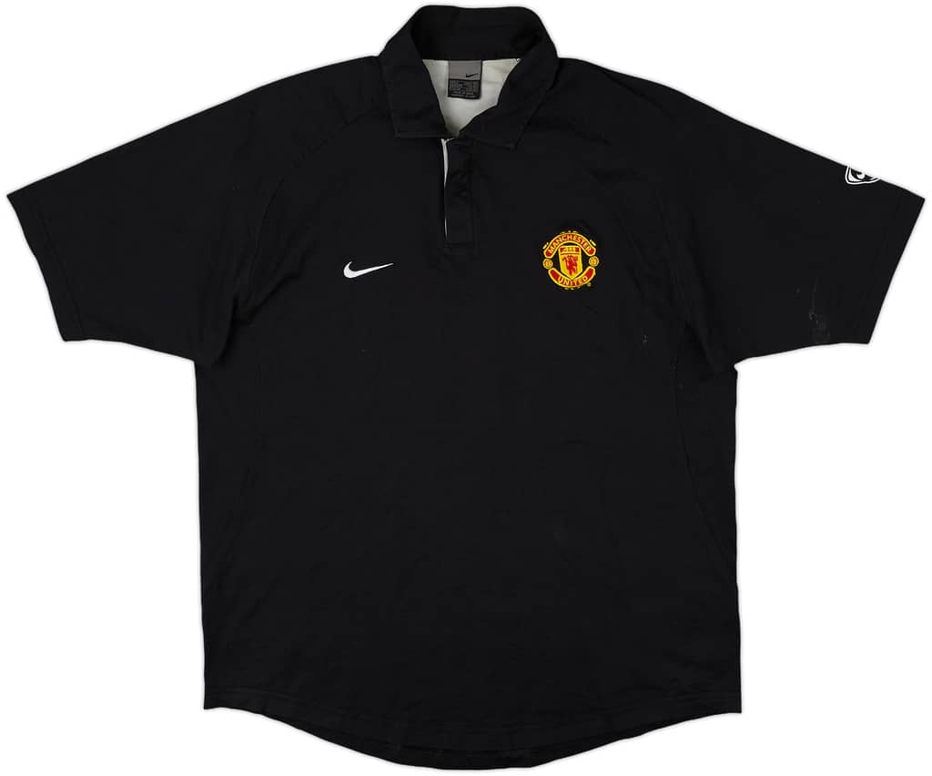 2003-04 Manchester United Nike Polo Shirt - 8/10 - (L)