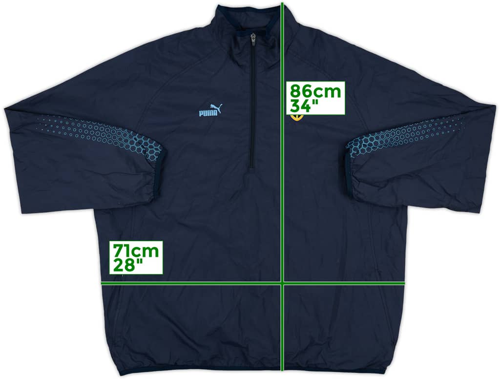 2003-04 Cardiff Puma 1/4 Zip Track Jacket - 8/10 - (XXL)