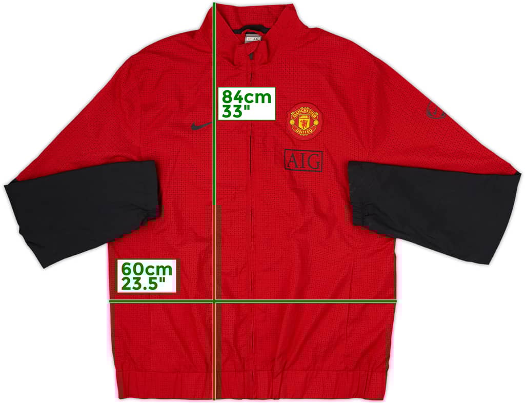 2008-09 Manchester United Nike Track Jacket - 8/10 - (XXL)