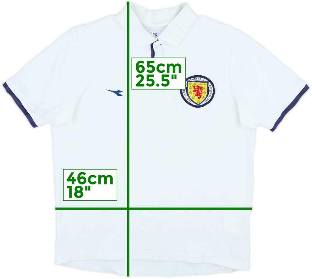 2003-04 Scotland Diadora Polo Shirt - 7/10 - (S)
