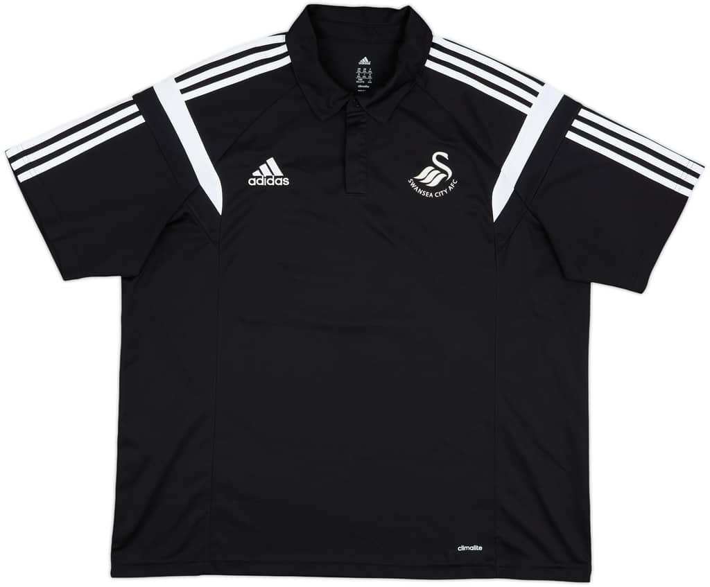 2014-15 Swansea adidas Polo Shirt - 9/10 - (XXL)