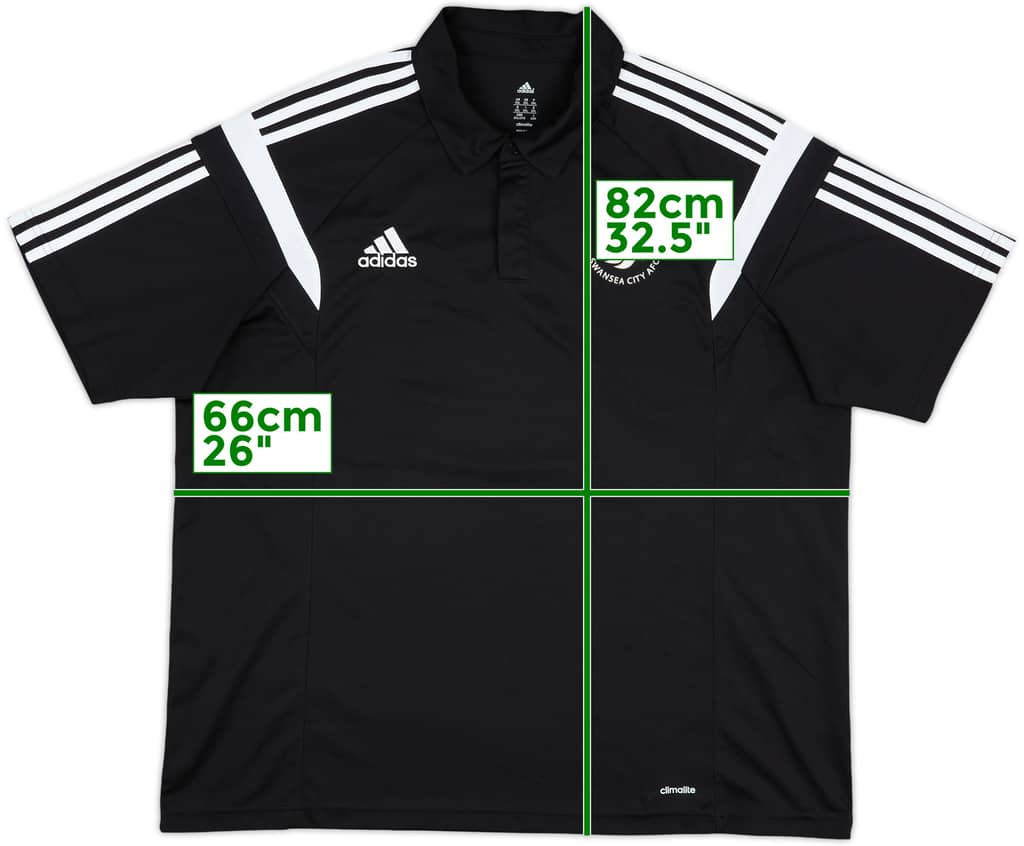 2014-15 Swansea adidas Polo Shirt - 9/10 - (XXL)