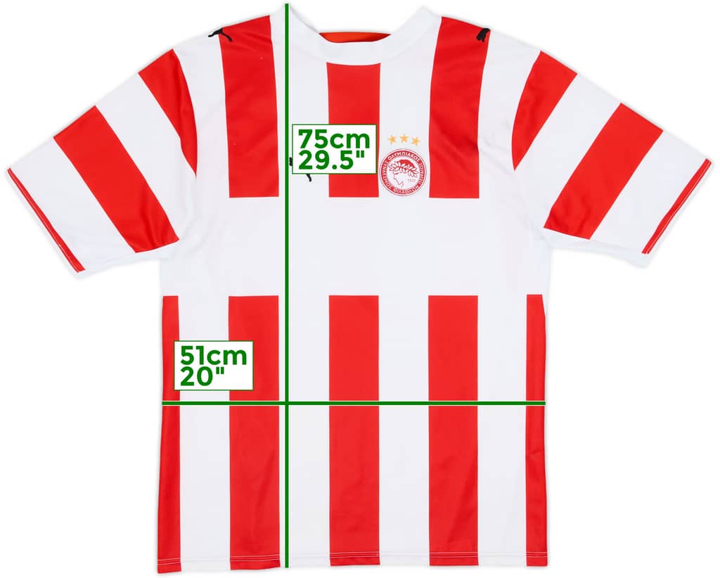 2006-07 Olympiakos Home Shirt - 7/10 - (M)