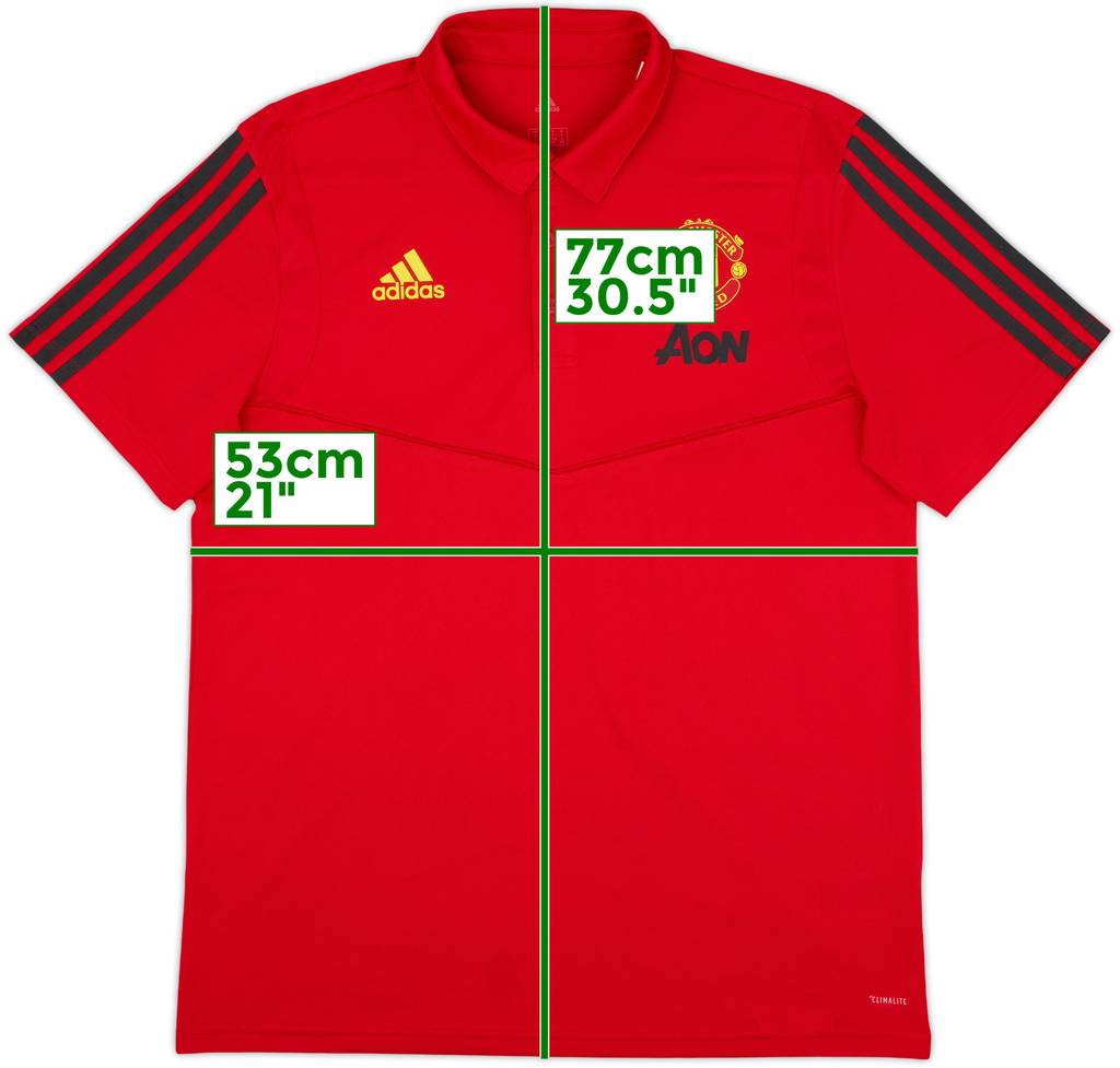 2019-20 Manchester United adidas Polo Shirt - 9/10 - (L)
