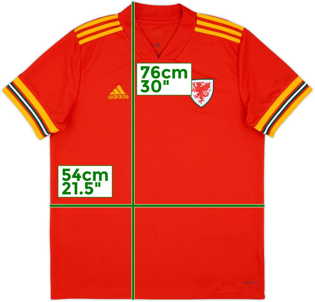 2020-21 Wales Home Shirt - 9/10 - (L)