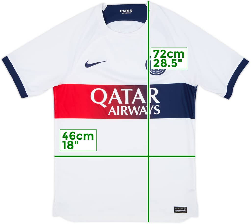 2023-24 Paris Saint-Germain Away Shirt - 9/10 - (S)