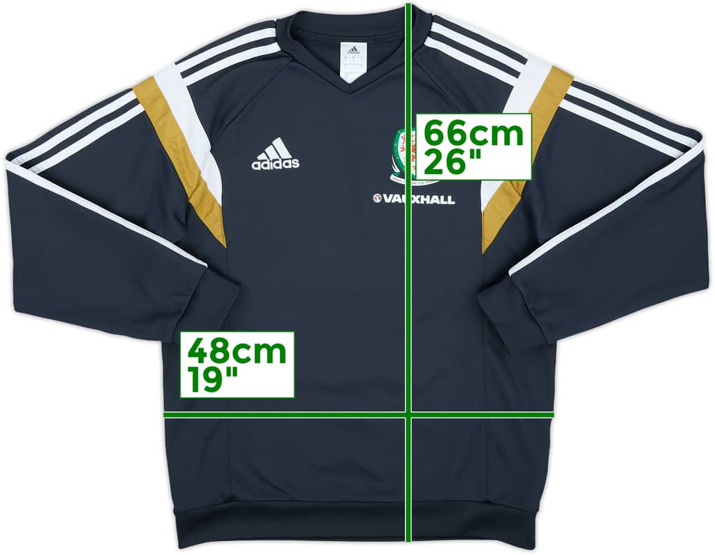 2014-15 Wales adidas Sweat Top - 10/10 - (S)