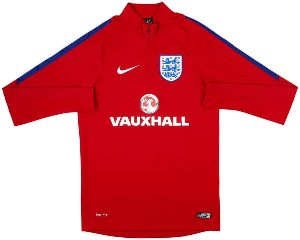 2016-17 England Nike 1/4 Zip Training Top - 8/10 - (S)